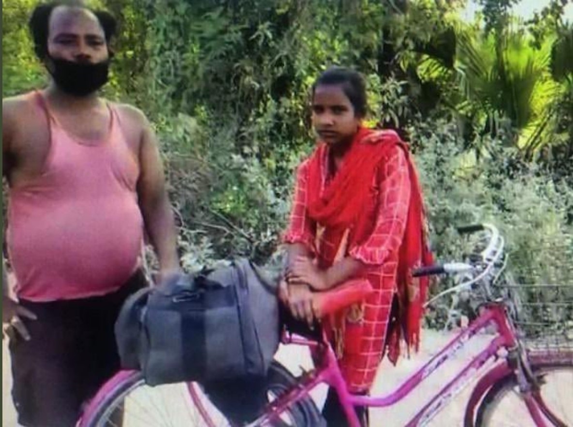 Jyoti cycles 1200 kms with injured father: a story of grit, courage and state’s failure
